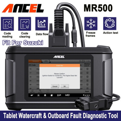 ANCEL MR500 Outboard Fault Scanner Maritime Diagnostic Tool Fit For Suzuki USA