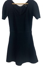 White House Black Market Dress XXSmall Ribbed Short Sleeve Stretch Scoop Neck