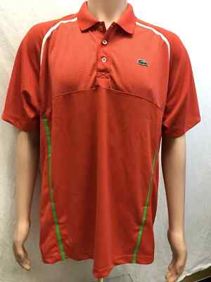NWT Lacoste Sports Men's  Ultra Dry Fit Tennis Polo, Red, size XSmall