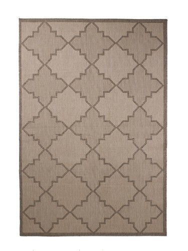 5'3"x7'6" Trellis Diamond, Moroccan Indoor Outdoor Area Rug - 1095 - Picture 22 of 54