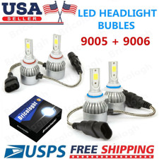 Combo 9005 9006 Led Headlight Bulbs Kit For Honda Accord 1997-2007 Highlow