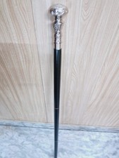 Solid Round Knob Handle Wooden Walking Stick Vintage Style Cane for Men Women