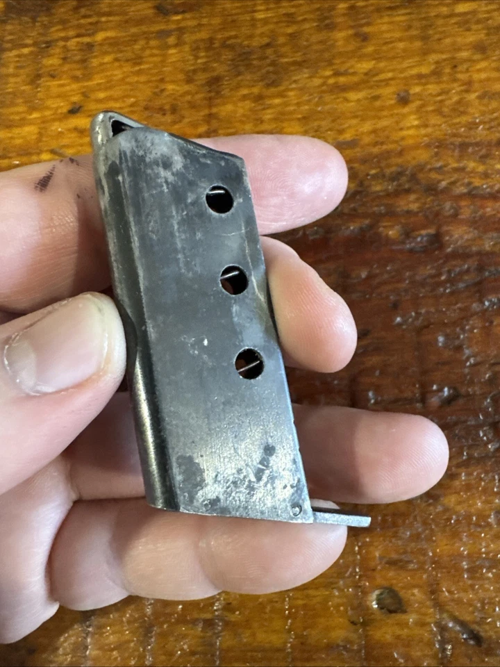 Cargador redondo vintage Steyr-Pieper modelo 1909 25 Acp 6. Original.   (#48) Foto 2 de 4