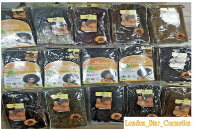 Aftress Afro Kinky Bulk Kunsthaar Zopf 24 Zoll lang alle Farben UK Verkäufer 