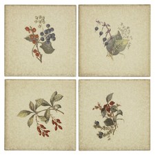 (400€/m² inkl Mwst, zzgl Versand) Mamos Einleger Dekorfliesen Set 4tlg Vintage