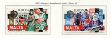 37541) Malte 1982 MNH Europe, History 2v