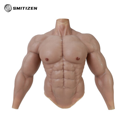 SMITIZEN Silicone Fake Chest Upgraded Muscle Suit for Costume