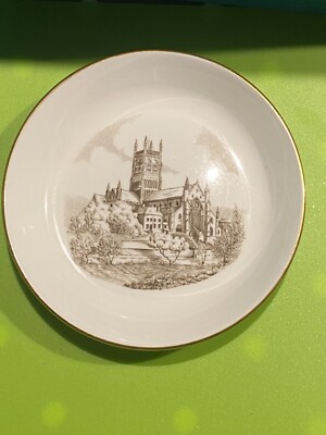 Royal Worcester Fine Bone China Schale Diözese Worcester Kathedrale 680 - 1980 1300