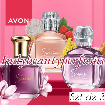 AVON SENSUS PARA DAMA COLECCIÓN DE 3 PERFUMES 100ML BY AVON IMPORTADO 