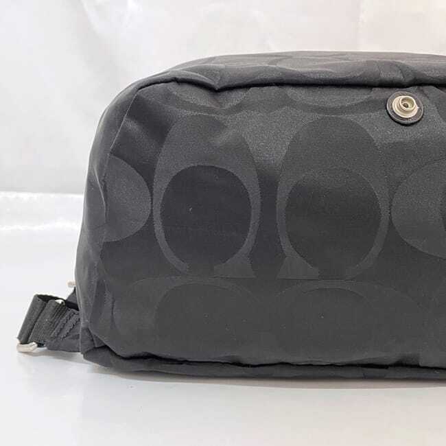 Coach Rucksack EC-22300 Black Signature F77350 Good  display picture 3