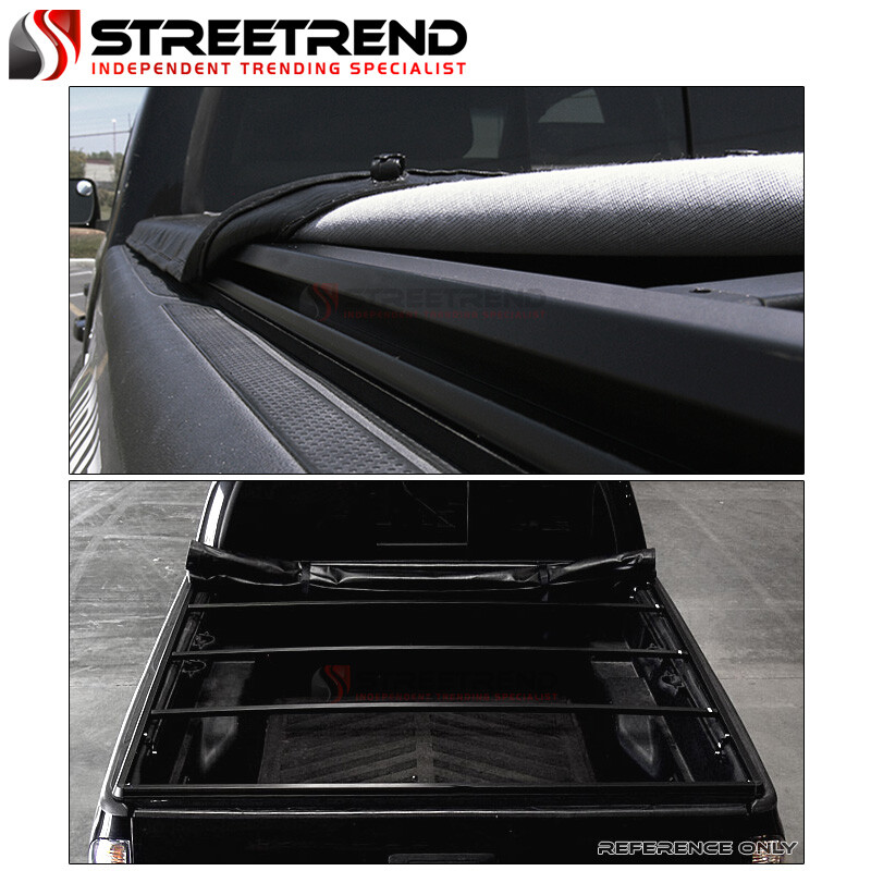 Soft Vinyl Roll-Up Tonneau Cover For 2005-2011 Dodge Dakota & Mitsubishi Raider 6.5ft Bed 1 thumbnail image
