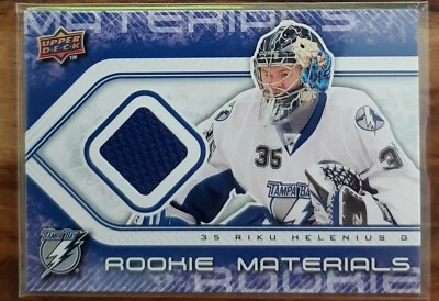 NHL Card, Riku Helenius, Tampa Bay Lightning, Upper Deck, 2010, ROOKIE / JERSEY - Bild 1 von 2