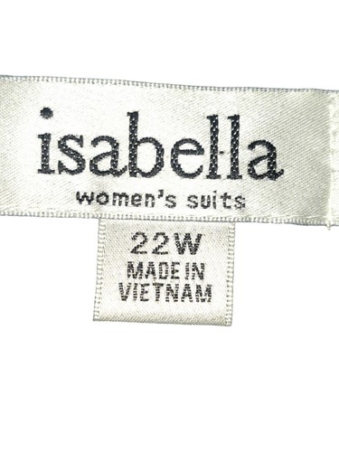 Isabella Women's Suit - Black Dark Denim 22W, 2-Piece Set (Flaw) - Picture 7 of 16
