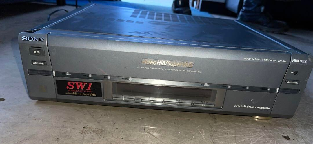 SONY WV-SW1 Hi8 8mm VHS VCR W Video Deck Player Digital Used From