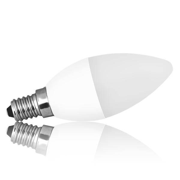 Led Smd Leuchtmittel Milk E14 C37 4W Kaltweiss Kerze Lampe GlüHbirne Kwazar-image