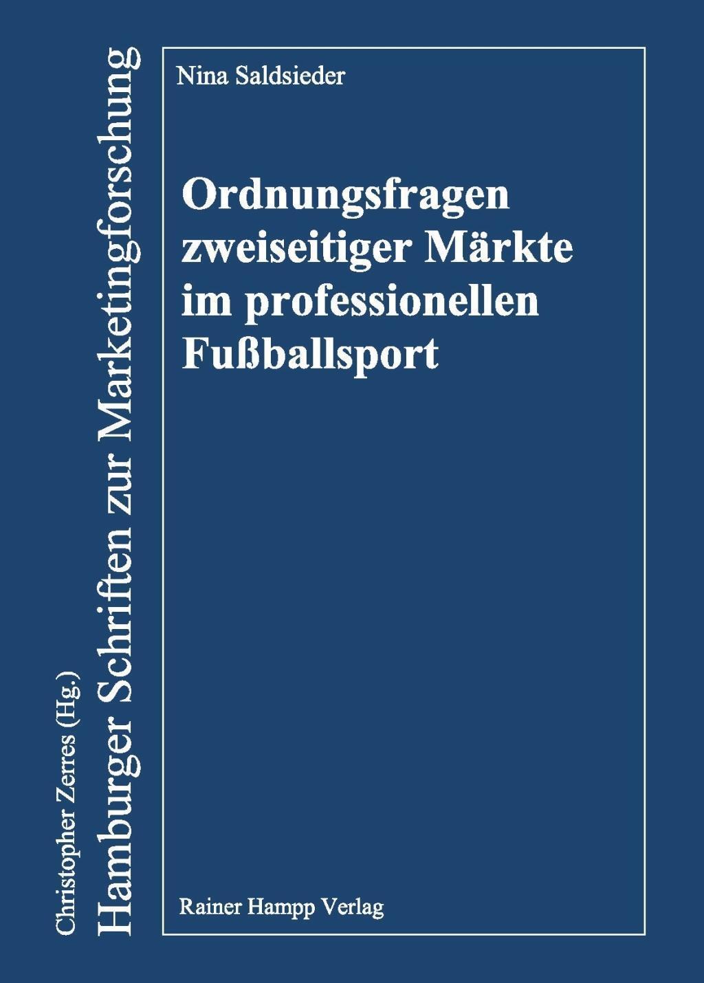 Ordnungsfragen Zweiseitiger Märkte Professionellen Fußbal ...