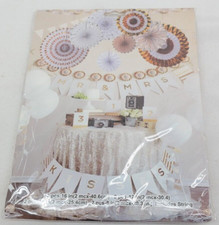 Hanging Paper Fans Party Decorations 8 Pieces Set   TF
