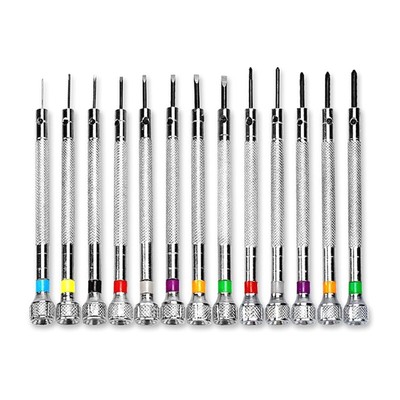 0.6-2.0mm Screwdrivers Set Professional Slotted for Cross Screwdriver Kit Watchm
