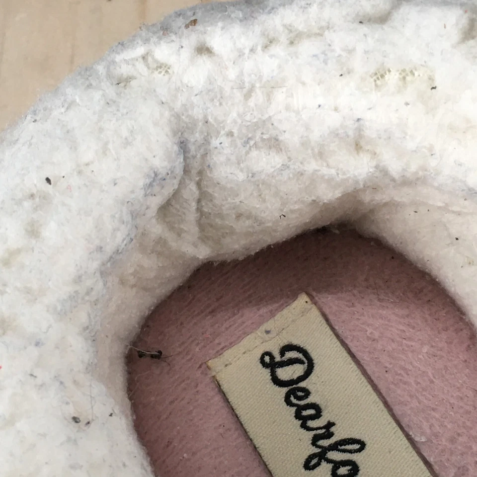 Zapatillas Dearfoams para mujer 7-8 medianas Nyla a cuadros sin cordones sin usar, en caja, zuecos tela gris Foto 4 de 4