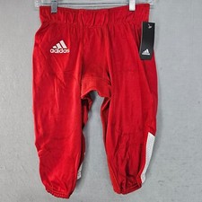 Adidas Hyped Mens Size Small Football Pants Red White No Pads