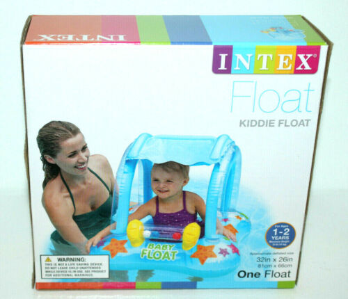 INTEX KIDDIE BABY SCHWIMMBECKEN AUFBLASBARER SONNENSCHUTZ 1 STÜCK 32" X 26" 33 PFUND MAX.