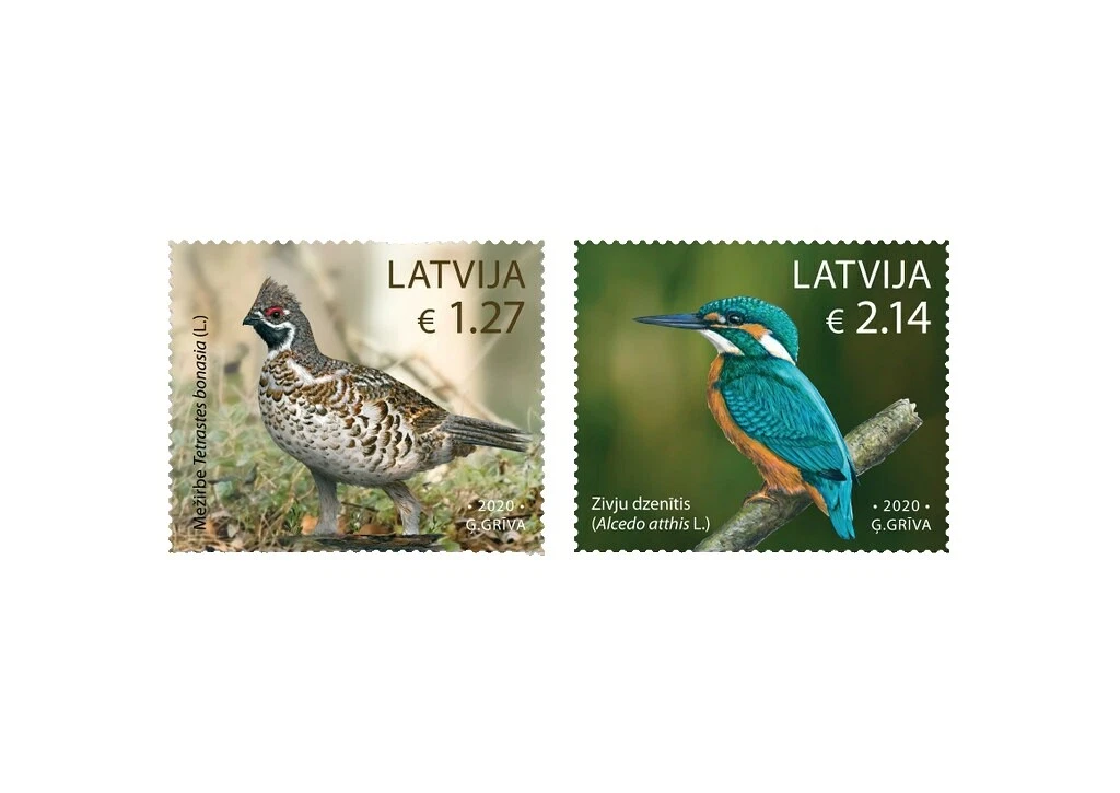 Mint Never Hinged/MNH Air Mail Latvian Stamps