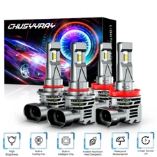 For Kenworth T880 Tractor Truck 2014-2023 Cold White LED Headlight Hi/Low Bulbs