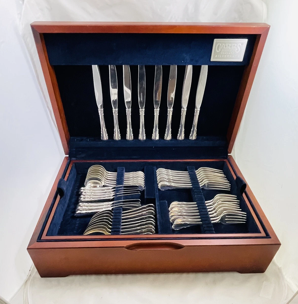 Antique American Set of Lunt Sterling Silver Flatware 55 Pieces