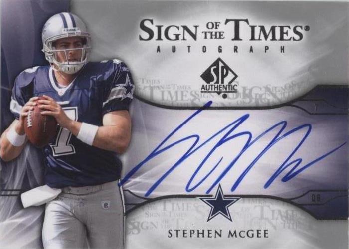 2009 SP Authentic Stephen McGee #ST-SM - 1 of 2