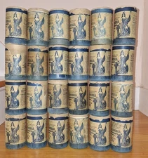 24 EMPTY ORIGINAL COLUMBIA TWO MINUTE CYLINDER RECORD BOXES NO RECORDS OR LIDS