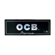 24x OCB Black Premium Rolling Papers 1 1/4 Size Bulk Lot New Sealed 1.25