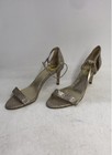 Michael Kors Pale Gold Glitter Strappy Stiletto Heel Sandals Women's Size 9 — photo 4