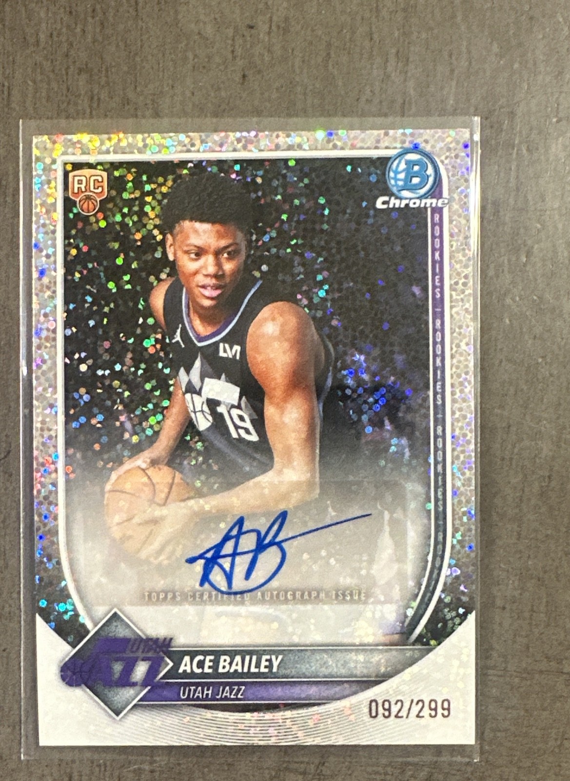 2025-26 Bowman - Chrome Autographs Ace Bailey #BCA-AB Speckle Refractor /299 