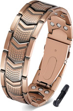 Copper Bracelet for Men 3X Strength,Magnetic Therapy Bracelet Copper Jewelry wit