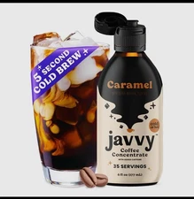 Caramel Cold Brew Coffee Concentrate, 35 Servings, Instant Hot/Iced