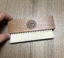 Record Cleaning Brush Goat Hair Anti Static Walnut Handle Vinyl Record LP USANew