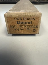*Vintage* Hayes File Co Round SQU. HD Needle 5 1/2" No.0 One Dozen