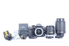 Nikon D3300 DSLR Camera Kit AF-S 18-55mm f/3.5-5.6 G II  55-200mm Used