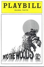 Into The Woods Playbill, Betsy Joslyn, Marcus Olson, Peter Walker, Boston, 1989