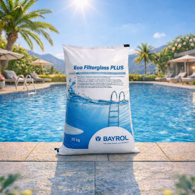 BAYROL 25kg Grade 2 - Eco Filterglas PLUS 0,8 2,0 mm Pool Sandfilter Ersatz