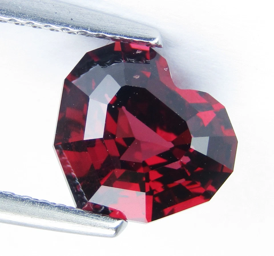 3,67 quilates clásico 100 % natural único rosa rodolita granate corazón corte de precisión Foto 4 de 4