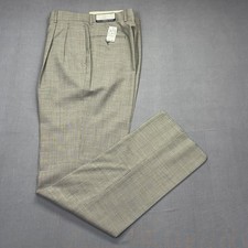 Jos A Bank Executive houndstooth Windsor Wool Pants Unhemmed Men s 34R NWT