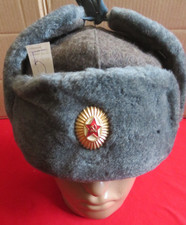 Ushanka winter hat for the military of the Soviet Army of the USSR, size-58, 5