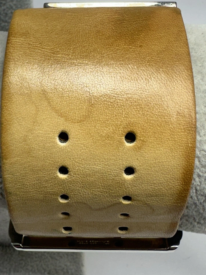 Kenneth Cole RK5035 Reloj Digital Hombre Batería Nueva 38MM 7.25" Cuero Grueso U3 Foto 2 de 4