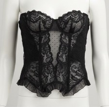 La Perla vintage Elegant Black Lace Bustier