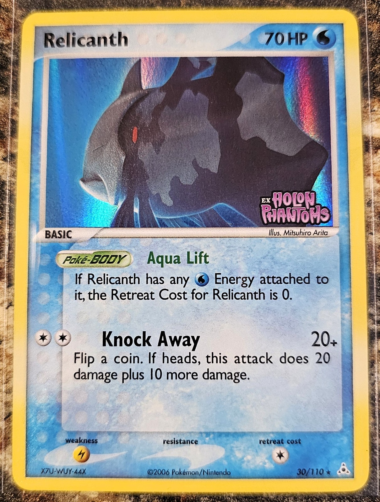Pokemon Holon Phantoms Relicanth 30 Reverse Holo NM or Better