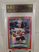 2019-20 OPC O-Pee-Chee Platinum Marquee Rookies Red Prism /199 JACK HUGHES #200
