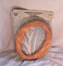 Vintage 10" Tall Woodcraft Ind Wooden Letter or Number 0 Unfinished nip