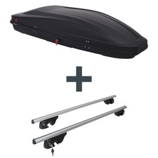 Dachbox G3 Spark 480 + Dachträger Menabo Sherman für Hyundai H1 Starex Typ KMF