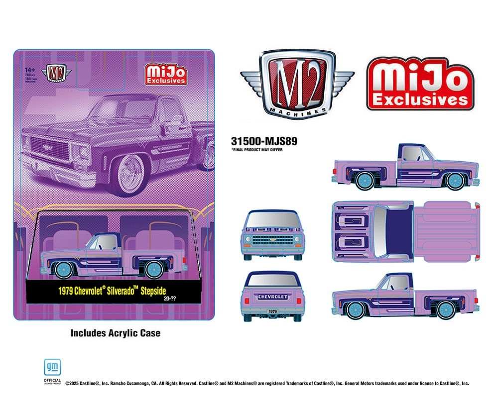 M2 Machines 1:64 1978 Chevrolet Silverado Stepside Lowriders